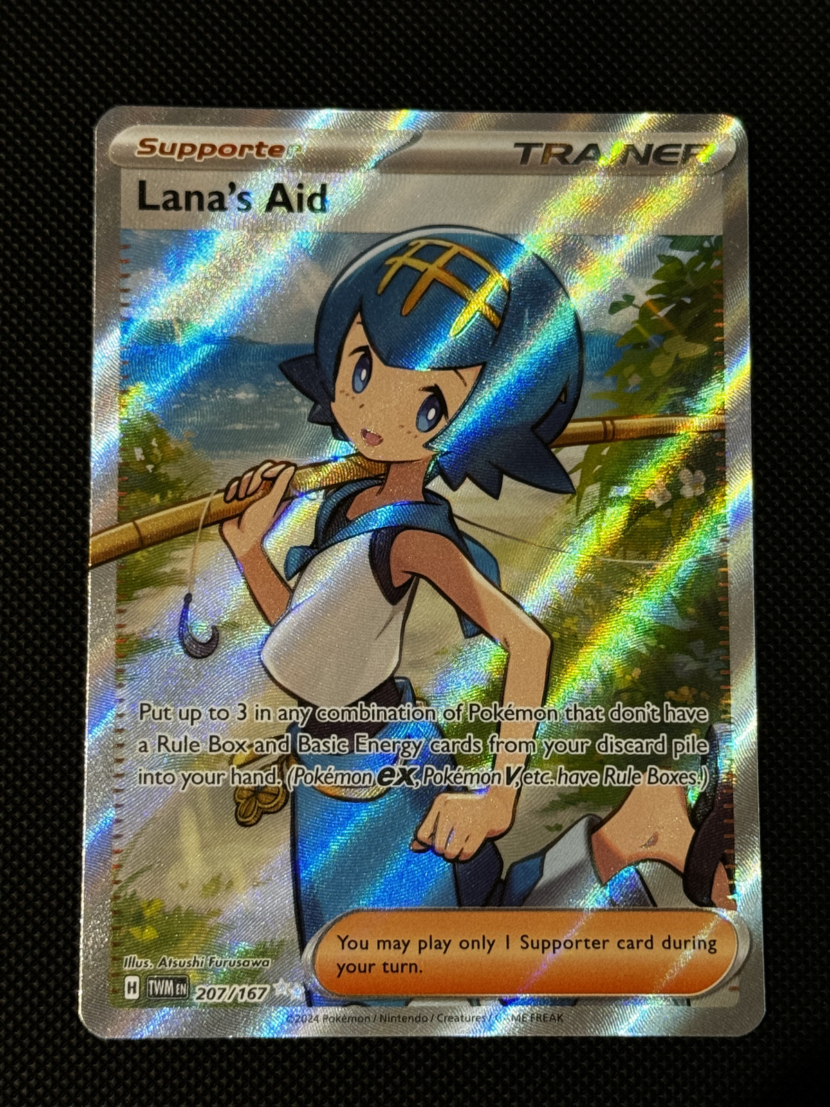 Pokémon TCG Lana's Aid Scarlet & Violet-Twilight Masquerade 207/167 Holo...