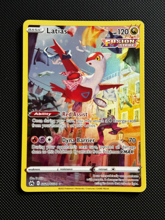 Pokemon Latias Crown Zenith Galarian Gallery GG20/GG70