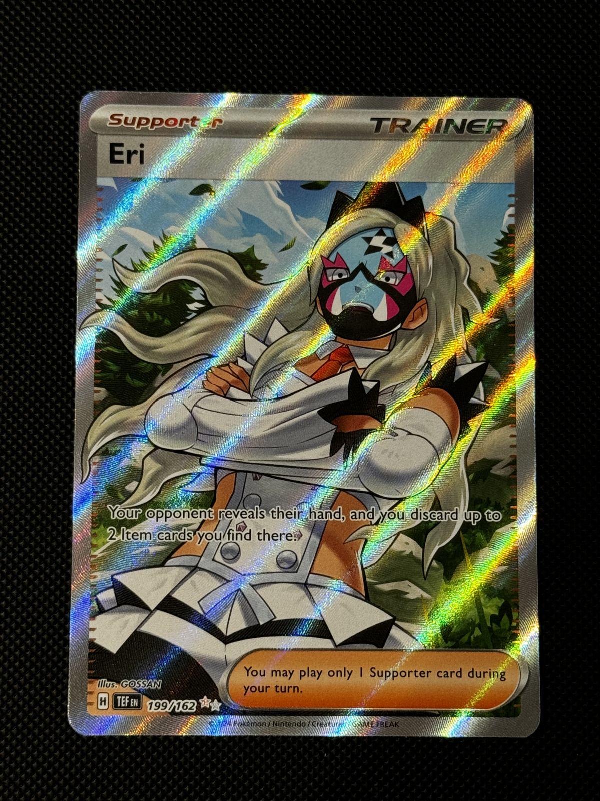 Pokemon Eri Scarlet & Violet Temporal Forces 199/162 Holo Ultra Rare