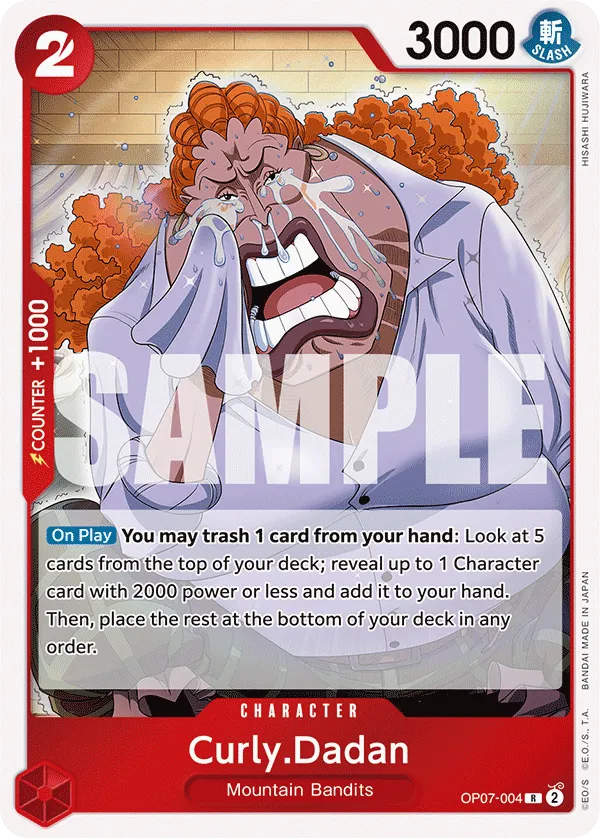 Curly Dadan OP07-004 R 500 Years Into The Future One Piece Card