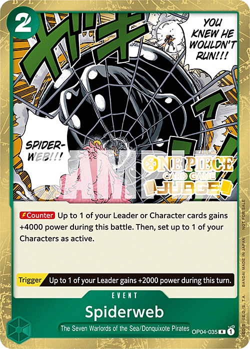 Spiderweb OP04-035 R Judge Promo One Piece Card