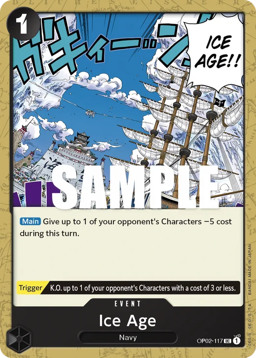 Ice Age OP02-117 UC Event Paramount War One Piece Card