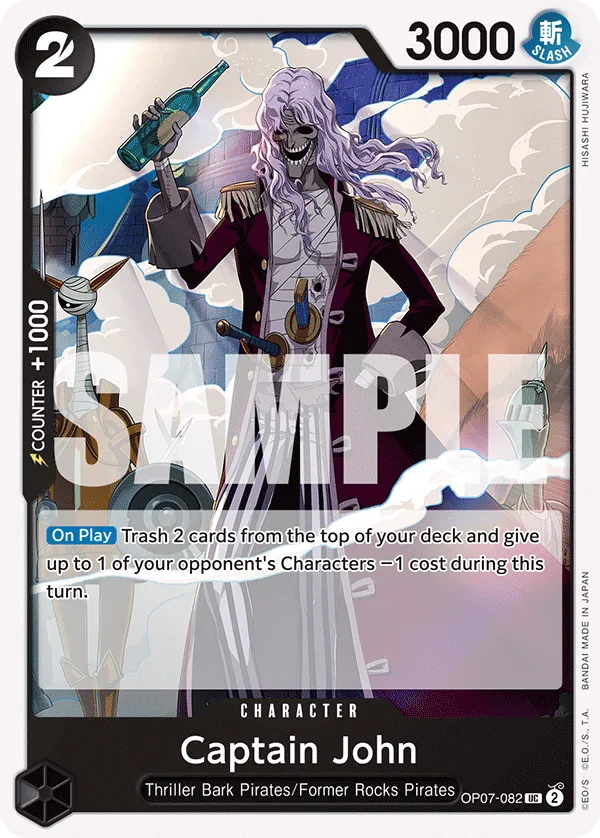 Captain John OP07-082 UC 500 Years Into The Future One Piece Card