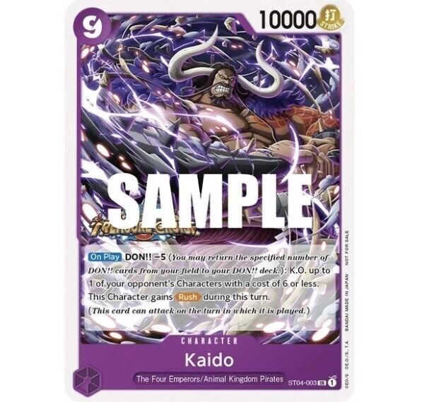 Kaido ST04-003 SR Treasure Cruise Promo One Piece Card