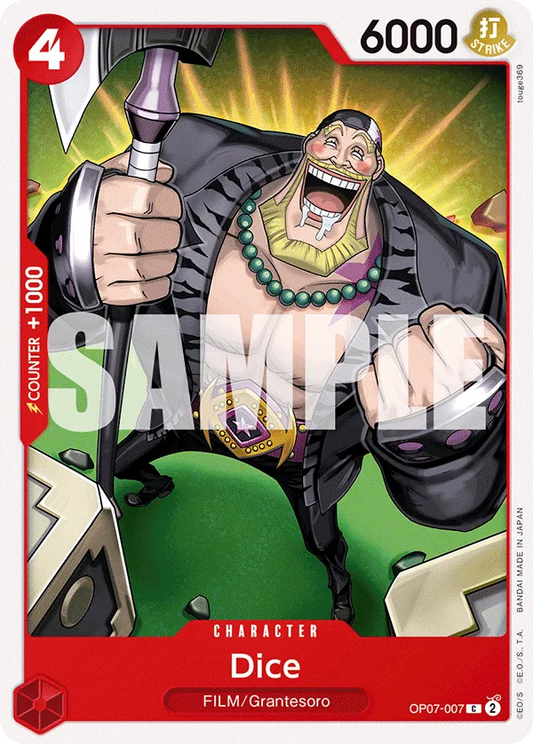 Dice OP07-007 C 500 Years Into The Future One Piece Card