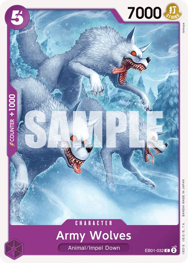 Army Wolves EB01-032 C Memorial Collection One Piece Card