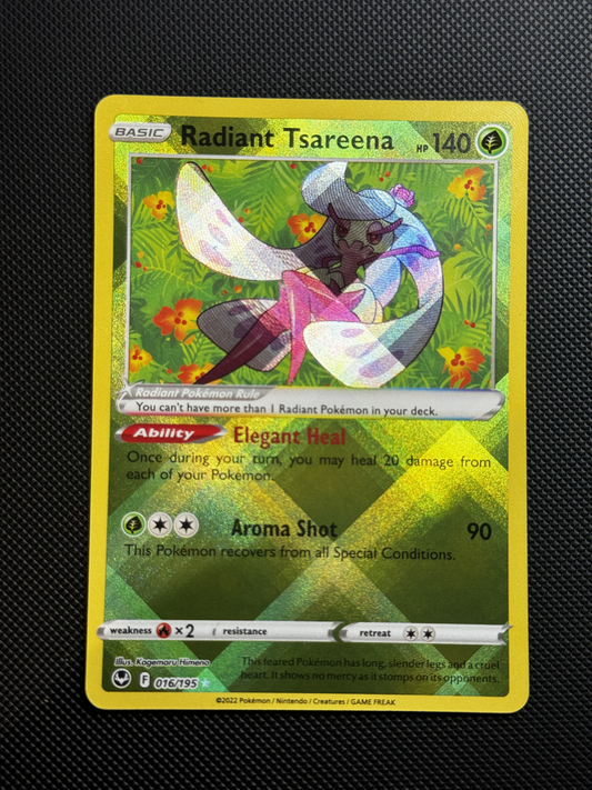 Pokemon Radiant Tsareena Silver Tempest 016/195 Holo Radiant Rare