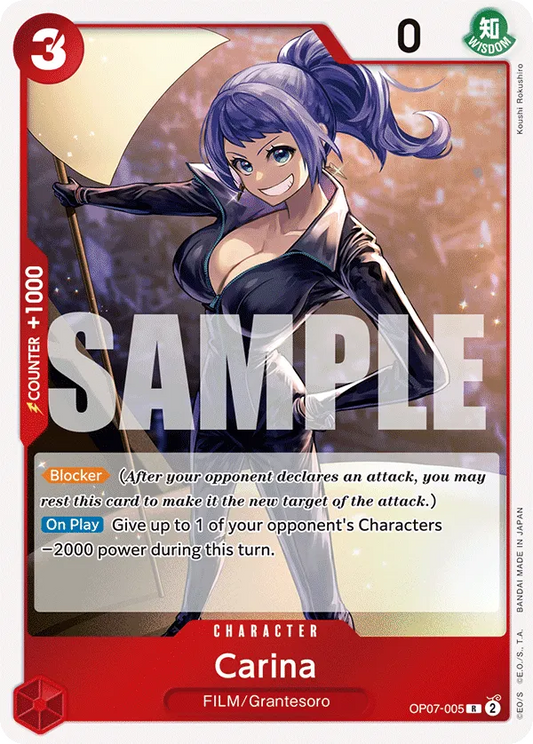 Carina OP07-005 R 500 Years Into The Future One Piece Card