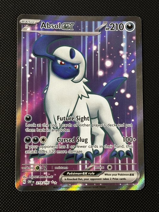 Pokemon Absol ex 214/197 Obsidian Flames Holo Ultra Rare