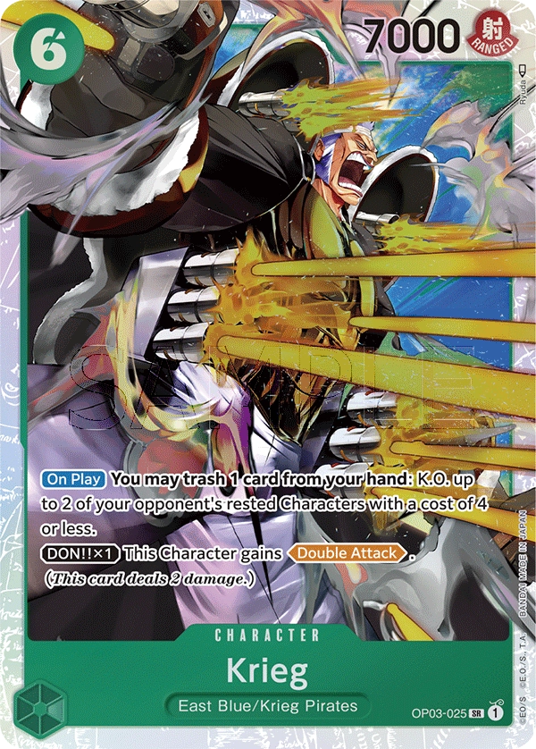 Krieg OP03-025 SR Pillars of Strength One Piece Card