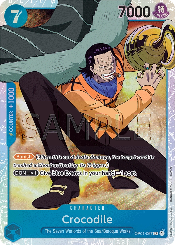 Crocodile OP01-067 SR Romance Dawn One Piece Card