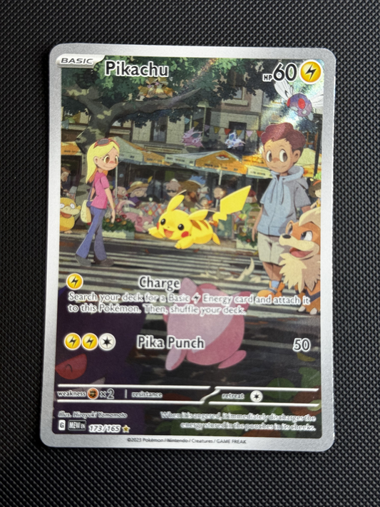 Pokemon Pikachu Scarlet & Violet 151 173/165 Holo Illustration Rare