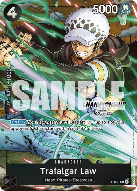 Trafalgar Law - P-038 (CS 2024 Event Pack Finalist) P-038 One Piece Promotion Cards One Piece NM