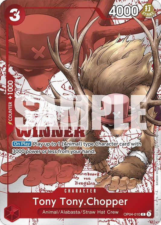 Tony Tony.Chopper (Winner Pack 2024 Oct.-Dec.) OP04-010 One Piece Promotion Cards One Piece NM