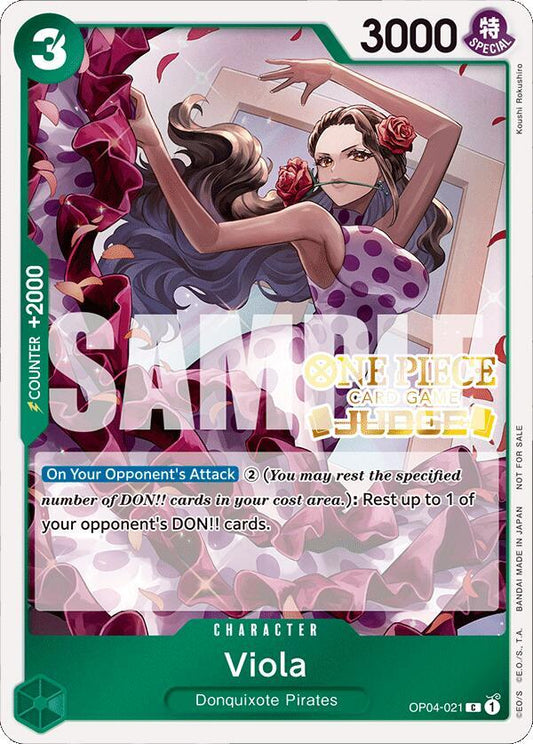 Viola (Judge Pack Vol. 4) OP04-021 Common One Piece Promotion Cards One Piece NM
