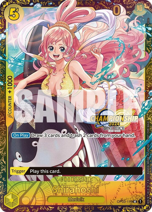 Shirahoshi (October Championship 2024 Online Regional) OP03-116 One Piece Promotion Cards One Piece NM