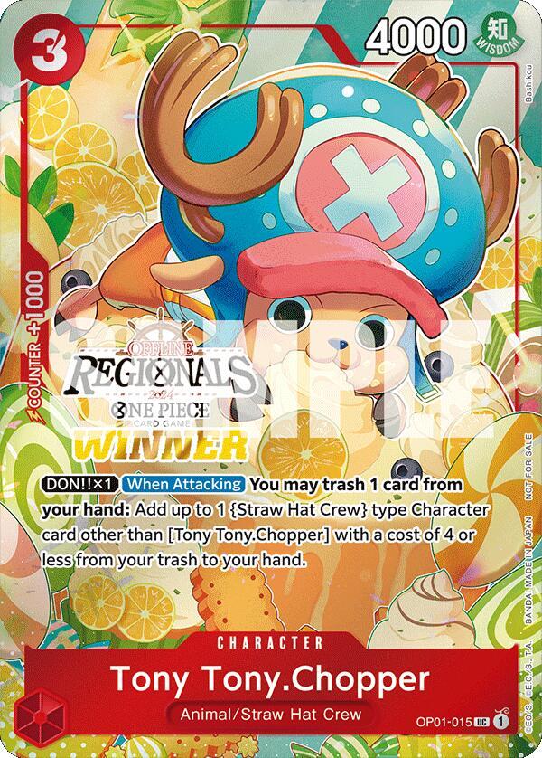 Tony Tony.Chopper (Offline Regional 2024 Vol. 3) [Winner] OP01-015 One Piece Promotion Cards One Piece NM