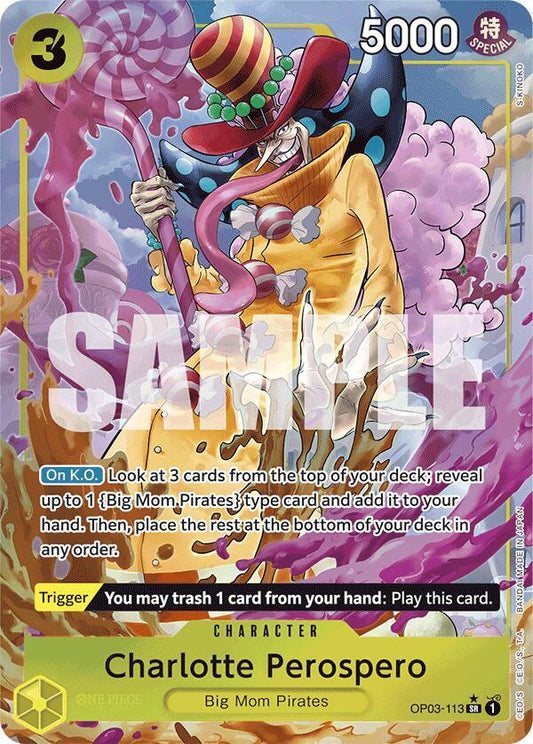 Charlotte Perospero (Alternate Art) OP03-113 Premium Booster -The Best- NM