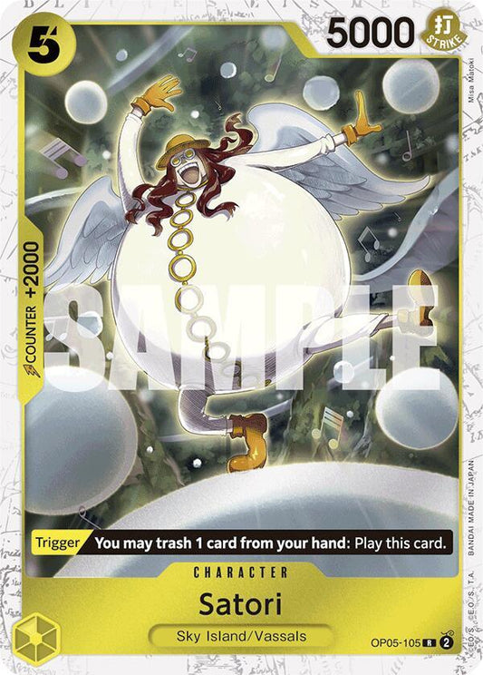 Satori (Jolly Roger Foil) OP05-105 Rare Premium Booster -The Best- NM
