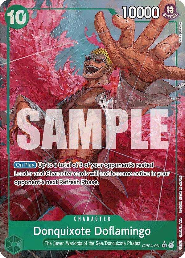 Donquixote Doflamingo (Alternate Art) OP04-031 Premium Booster -The Best- NM