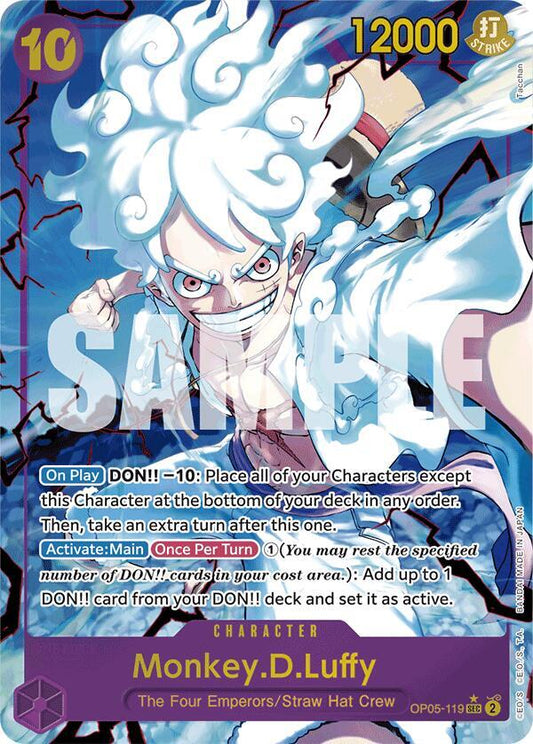 Monkey.D.Luffy (OP05-119) (Alternate Art) OP05-119 Premium Booster -The Best- NM