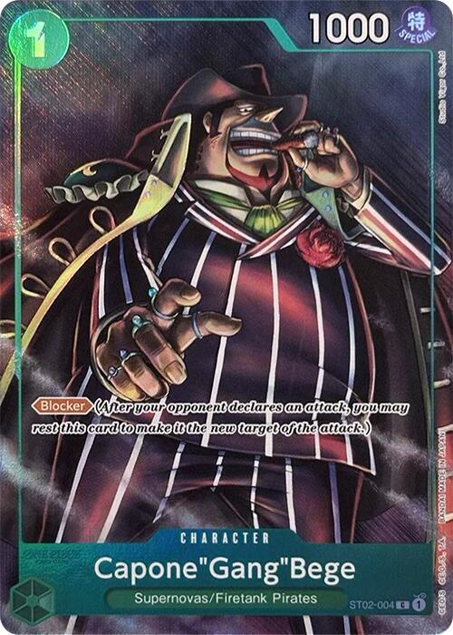 Capone"Gang"Bege (Premium Card Collection -Best Selection Vol. 2-) ST02-004 One Piece Promotion Cards One Piece NM