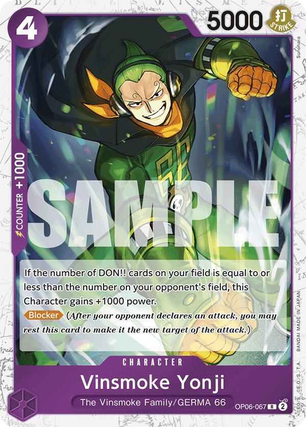 Vinsmoke Yonji (OP06-067) (Jolly Roger Foil) OP06-067 Premium Booster -The Best- NM