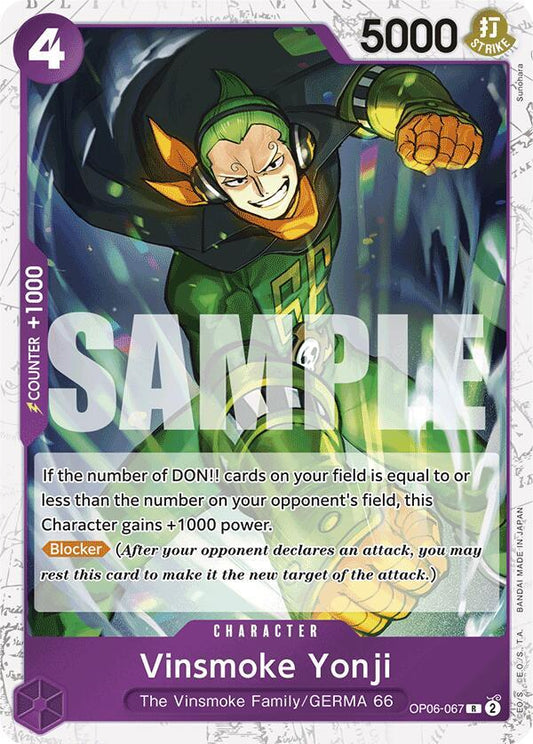 Vinsmoke Yonji (OP06-067) (Jolly Roger Foil) OP06-067 Premium Booster -The Best- NM