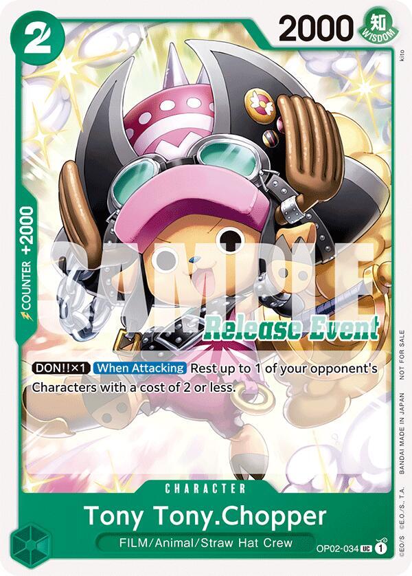 Tony Tony.Chopper (ST15 - ST20 Release Event Pack) OP02-034 One Piece Promotion Cards One Piece NM