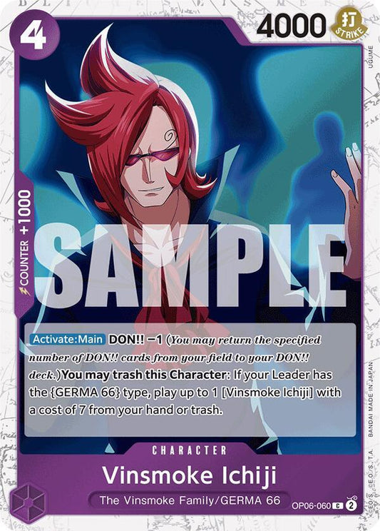 Vinsmoke Ichiji (OP06-060) (Jolly Roger Foil) OP06-060 Premium Booster -The Best- NM