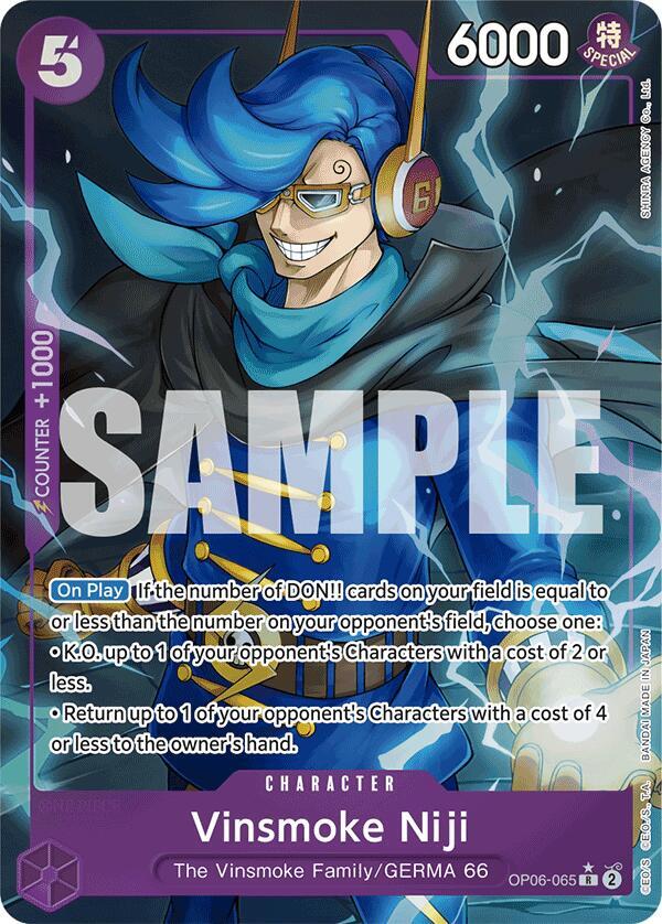Vinsmoke Niji (OP06-065) (Alternate Art) OP06-065 Premium Booster -The Best- NM