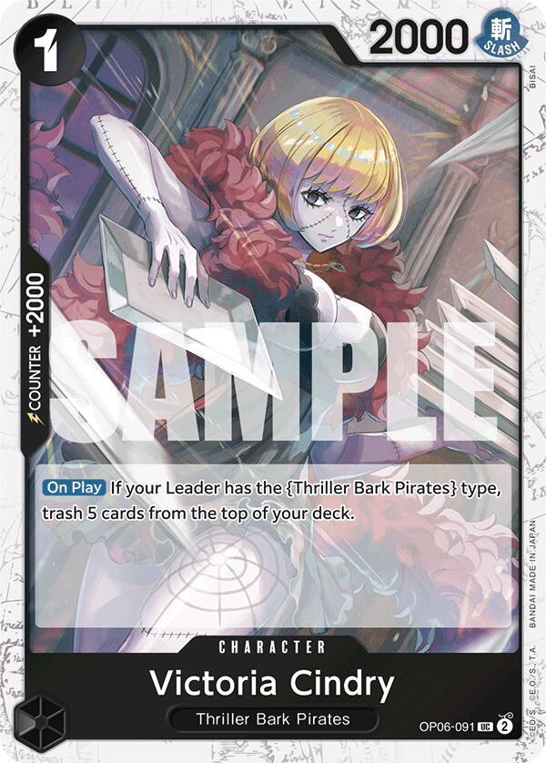 Victoria Cindry (Jolly Roger Foil) OP06-091 Premium Booster -The Best- NM
