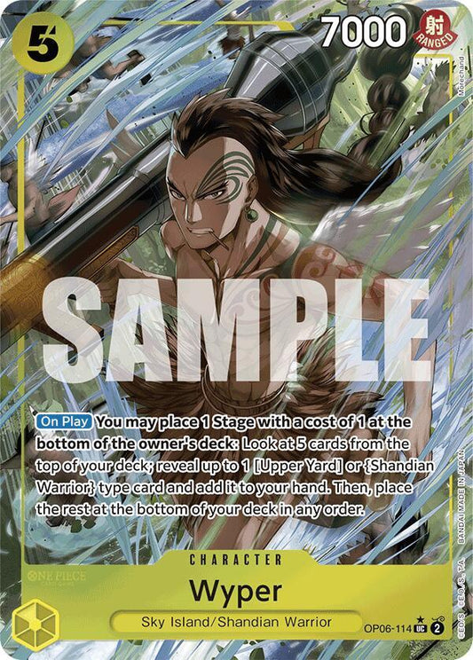 Wyper (Full Art) OP06-114 Uncommon Premium Booster -The Best- NM