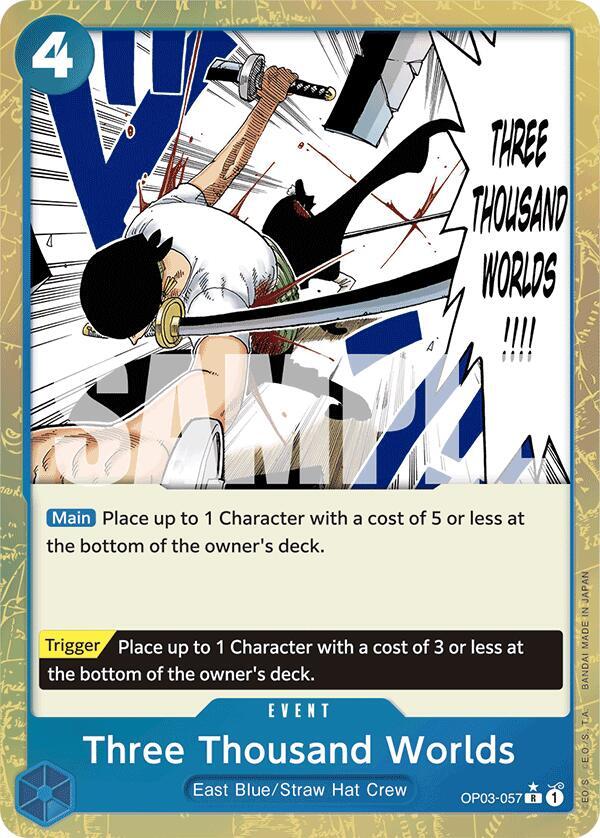 Three Thousand Worlds (Textured Foil) OP03-057 Premium Booster -The Best- NM