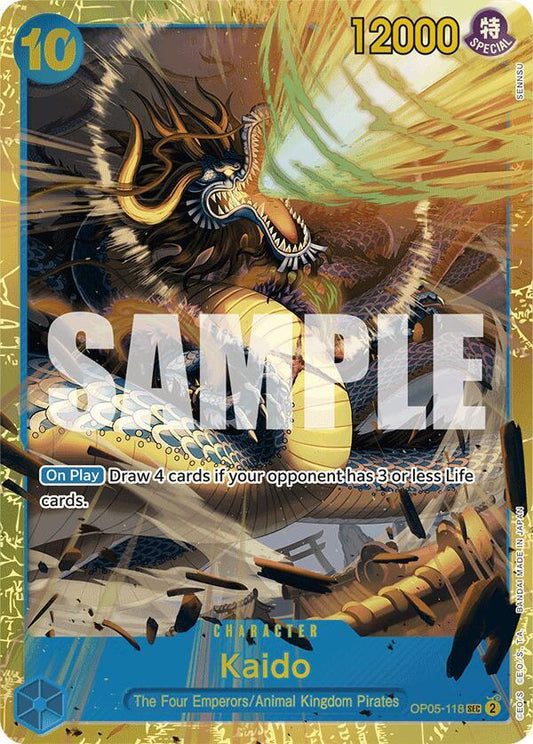 Kaido (OP05-118) (Reprint) OP05-118 Secret Rare Premium Booster -The Best- NM