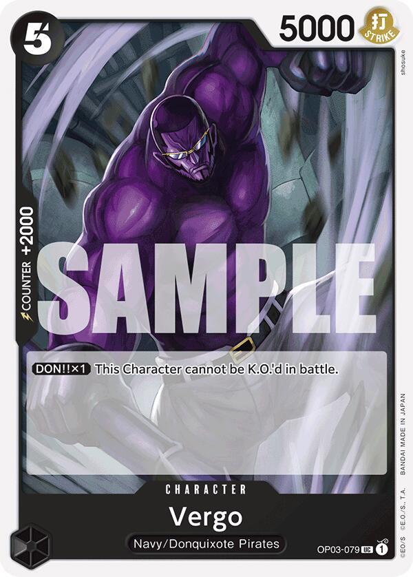 Vergo (Reprint) OP03-079 Uncommon Premium Booster -The Best- NM