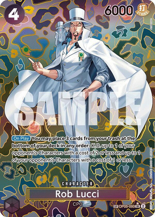 Rob Lucci (SP) OP05-093 Super Rare Emperors in the New World NM