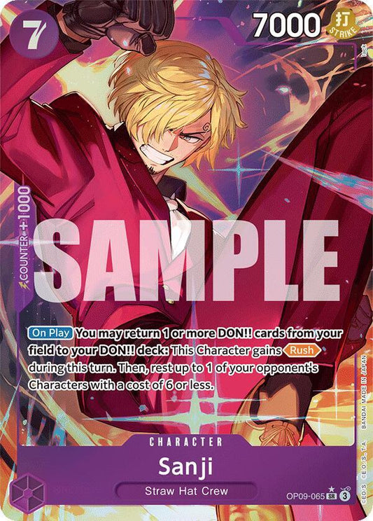 Sanji (065) (Parallel) OP09-065 Super Rare Emperors in the New World NM