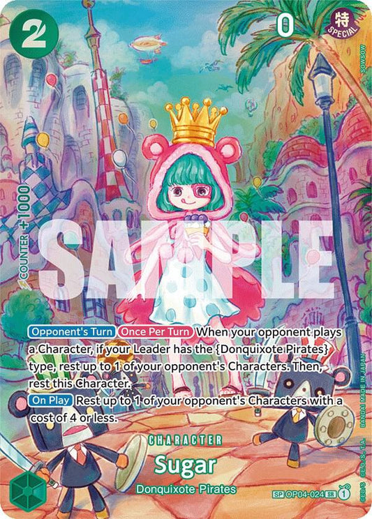 Sugar (SP) OP04-024 Super Rare Wings of the Captain One Piece Foil NM