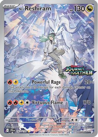 N's Reshiram 167/159 Holo Miscellaneous Cards & Products Pokemon NM