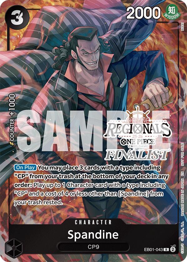 Spandine (Regional Finalist Card Set 2025 Vol.1) EB01-043 One Piece Promotion Cards One Piece NM