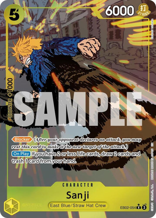 Sanji (Alternate Art) EB02-054 Rare Extra Booster: Anime 25th Collection NM