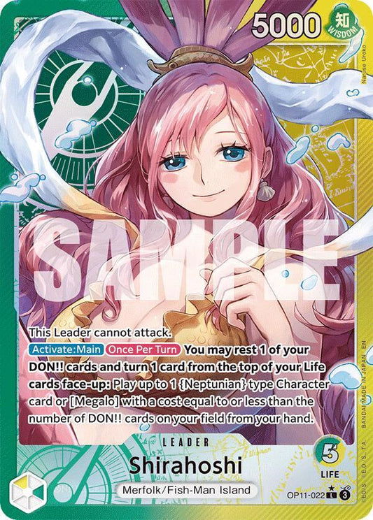 Shirahoshi (022) (Alternate Art) OP11-022 Leader A Fist of Divine Speed NM