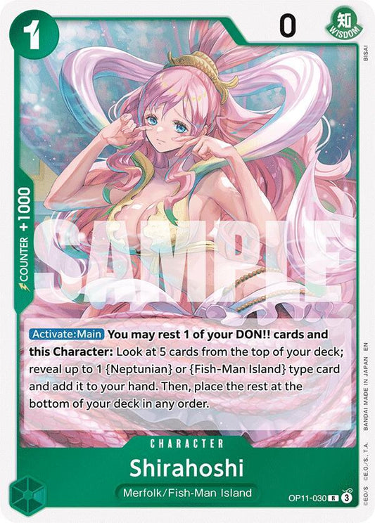 Shirahoshi (030) OP11-030 Rare A Fist of Divine Speed NM