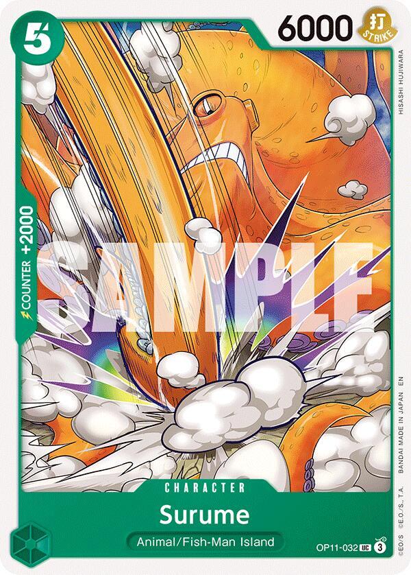 Surume OP11-032 Uncommon A Fist of Divine Speed NM