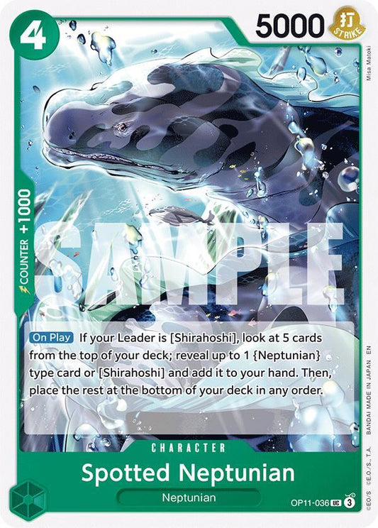 Spotted Neptunian OP11-036 Uncommon A Fist of Divine Speed NM