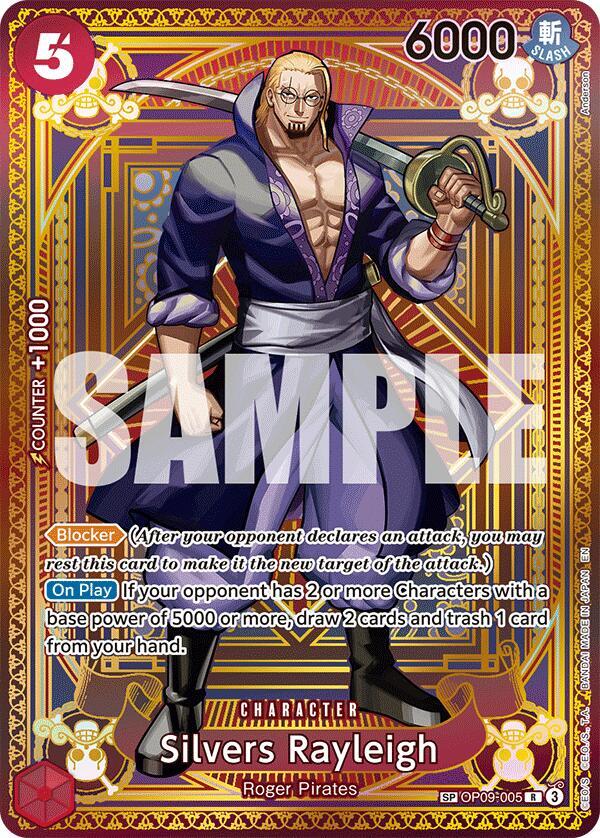 Silvers Rayleigh (SP) OP09-005 Rare A Fist of Divine Speed NM