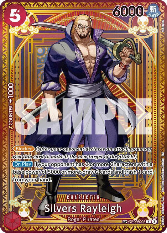 Silvers Rayleigh (SP) OP09-005 Rare A Fist of Divine Speed NM