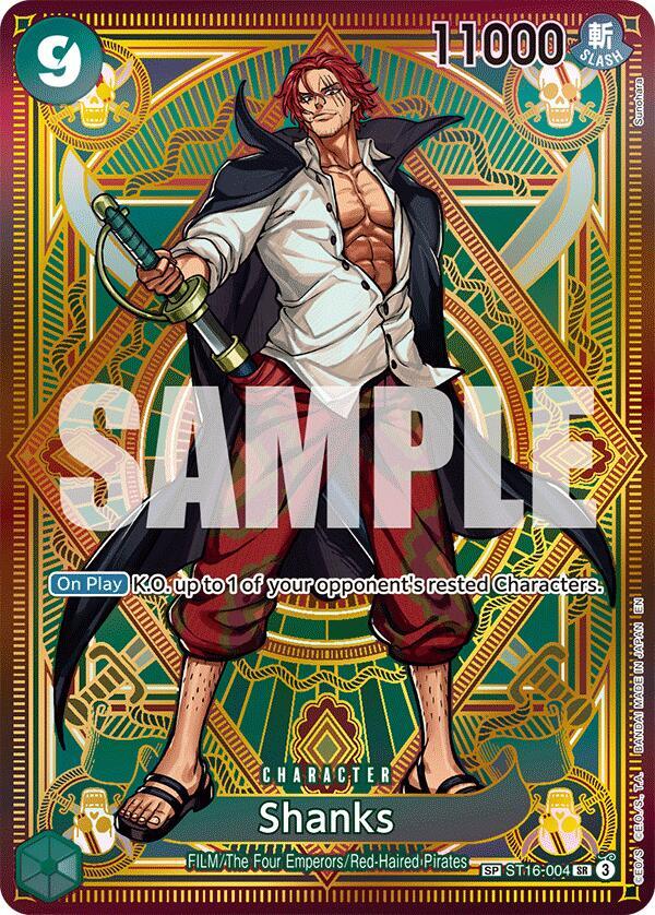 Shanks (SP) ST16-004 Super Rare A Fist of Divine Speed NM