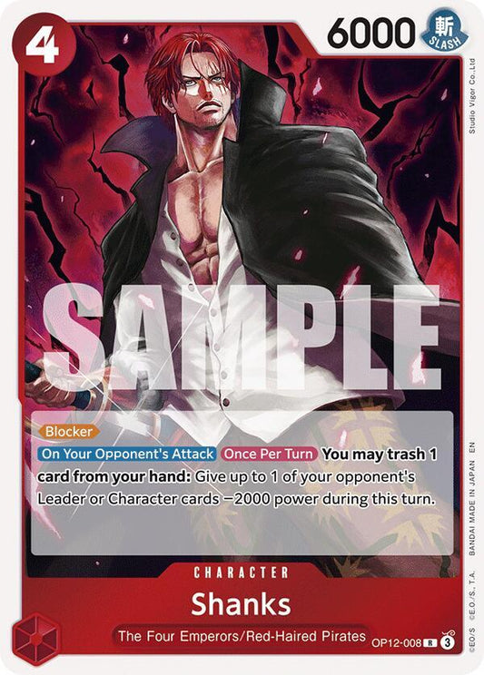 Shanks (008) OP12-008 Rare Legacy of the Master NM